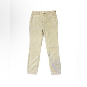 NWOT Free People We The Free Fine Line Straight Cropped Pants Cream size 2